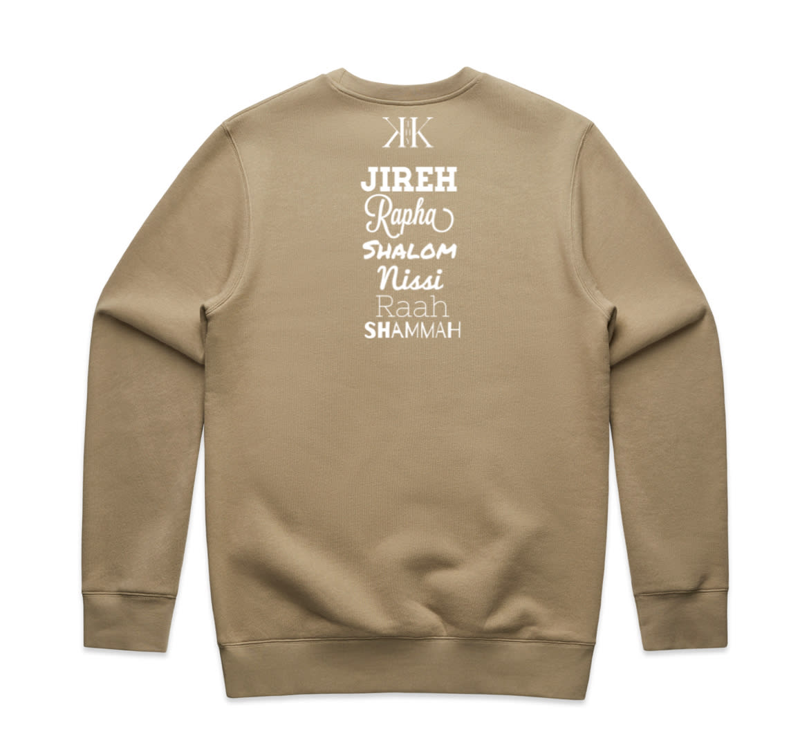 HE IS. CREWNECK